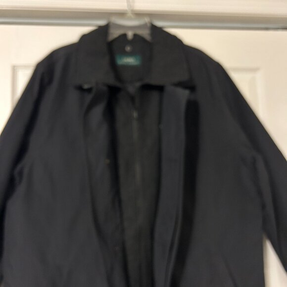 Mens RALPH LAUREN Sz L Black Removable Quilted Lining Coat - Picture 4 of 10